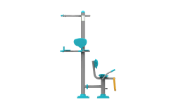 Üçlü Vucut Gelistirme Aleti KLF-19 | Dış Mekan Spor Aletleri | Erse Kent Mobilyaları